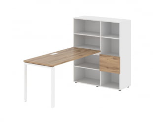 Рабочая станция EDIS EURST 1115 Дуб Денвер светлый Белый Белый