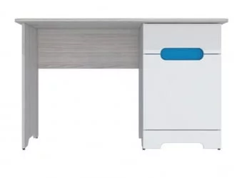 Детский стол Палермо-3 Юниор Белый глянец Ясень шимо светлый Синий