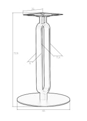 Подстолье обеденное DOBRIN ELAN GOLD