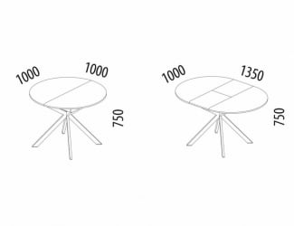 Обеденный стол Орфей 49.1 Урбан Милк