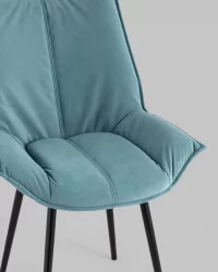 Стул обеденный Осло велюр Пыльно-голубой