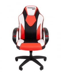 Кресло геймерское CHAIRMAN GAME 17 черный/красный/белый