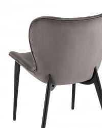 Стул Гамми велюр Темно-серый