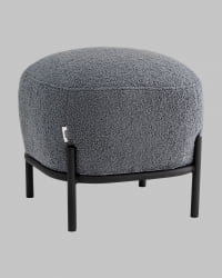 Пуф Стоун П букле Fluffy темно-серый