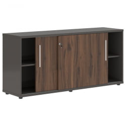 Шкаф с дверьми-купе EDIS ELC 1643 Дуб Денвер темный Белый Мокко