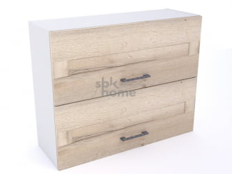 Шкаф Ш-90г, Дублин (900*320*720) Дуб галифакс белый, 21649 