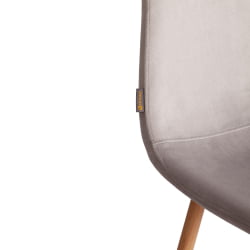 Кухонный стул БРЕЕЗЕ (мод. ДЖСC-58) Велюр/металл , 44 х 53 х 86 см, Лигхт грей (светло-серый) ХЛР14 / натуральный / BREEZE (mod. JSC-58) Light grey HLR14