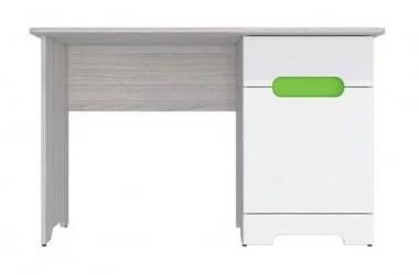 Стол Палермо-3 Юниор Белый глянец Ясень шимо светлый Зеленый