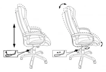Кресло руководителя Бюрократ CХ-824 Песочный Лигхт-21 / CH-824 Light-21