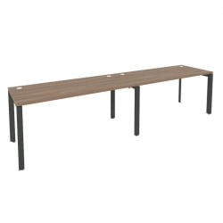 Рабочая станция на П-образном м/к ОНИКС О.МП-РС-2.4.7 Дуб Аризона/Антрацит / ONIX O.MP-RS-2.4.7