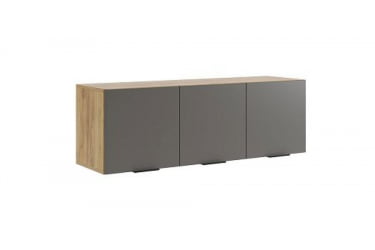 Антресоль трехдверная Бери MPR-026 Дуб крафт золотой/графит