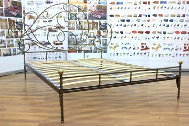 Кровать Стюарт кованая шоколад