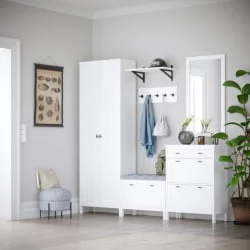 Прихожая в коридор классическая Бланко №1 Белая