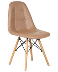 Стул обеденный ДОБРИН БЕННЕТ (ножки светлый бук, коричневый) 4 шт / DOBRIN BENNET