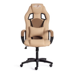 Кресло ДРИВЕР (22) кож/зам/ткань, бежевый/бронза, 36-34/ТВ-21 / DRIVER 36-34/TW-21