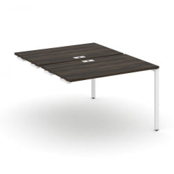 Двойной стол-приставка к опорным тумбам/шкафам CОНCЕПТ CН.ДСПР-002 Дуб Мали Белый / CONCEPT CN.DSPR-002