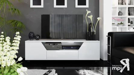 Современная тумба тип 4 Diamond Белый глянец