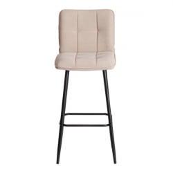 Барный стул Medeo/Медео велюр, бежевый, 7, 45х56х113 см