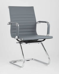 Кресло для посетителей ТопЧаирс Висит серое 2 шт. / TopChairs Visit