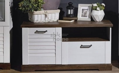 Тумба под ТВ, Кантри (1236*534*634) Сосна Андрерсен/Орех Риббек темный, 30903