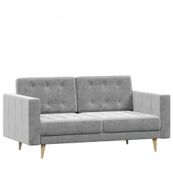 Серый диван из велюра Торн Серый