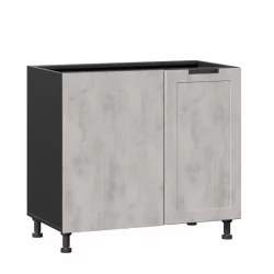 Тумба кухонная угловая 1000 Джамис Джамис ЛД 296.090.000.054 Черный Белый камень