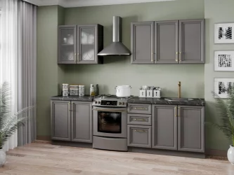 Шкаф кухонный 300 Джелатто ЛД 241.310.000.142 Черный Оникс серый