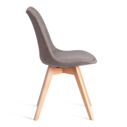 Стул TULIP SOFT (mod. 053V) дерево/пластик/ткань, 49,5 x 54,5 x 84 см, Серый (Grey) LY1701-26