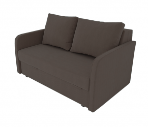 Диван Сидней Книжка (Berhouse) Цвет фасада: Коричневый Велюто 23; Тип: Прямой; Материал фасада: Металл/Велюр