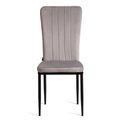 Металлический стул VERTER (mod. BC577-DC) металл, флок, 41 х 52 х 95 см, Light grey (светло-серый) HLR14 / черный