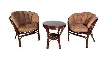 Комплект Багама дуэт, подушки светлые полные Бахама14 миндаль матовый / Bahama14