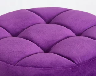 Барный стул DOBRIN BRUNO BLACK велюр Фиолетовый MJ9-58