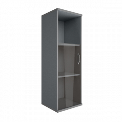 Шкаф средний узкий левый Riva А.СУ-2.2 Л Клен/Металлик