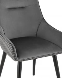 Стул Джоан велюр Серый гусиная лапка