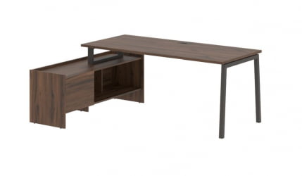 Стол с тумбой EDIS ELCT 19814 Дуб Денвер темный Мокко
