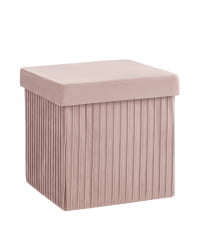 Пуф складной с ящиком Store Square Пыльно-розовый
