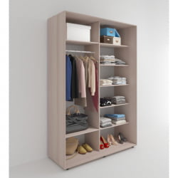 Шкаф-купе 2-х дверный Акцент-Вера ДР 1600х600 Ясень шимо светлый