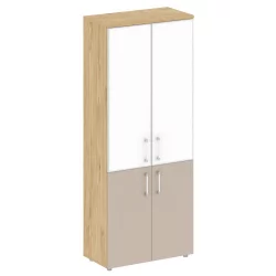 Шкаф высокий широкий SHIFT SK.ST-1.2R white Тиквуд Светлый/Капучино