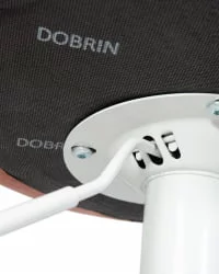 Стул барный DOBRIN TAILOR WHITE Пудрово-розовый велюр MJ9-32