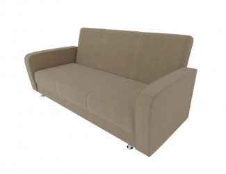 Диван Кристина (Большой диван) (Berhouse) Цвет фасада: Беж Велюто 05; Тип: Правый; Материал фасада: Металл/Велюр