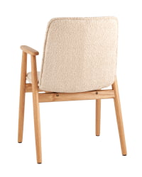 Стул обеденный Пхило с деревянными ножками бежевый / Philo