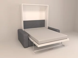 Диван-кровать трансформер Смарт 1 с пуфом К 1600 Венге