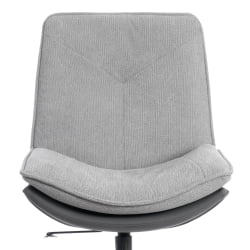 Кресло лаунж Cosmo велюр/букле/экокожа, VT shape silver/графит