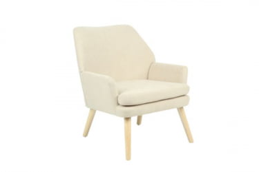 Кресло Харви бежевый деревянные ножки