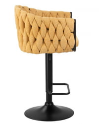Стул барный DOBRIN LEON (желтая ткань (LAR 275-8)) 2 шт