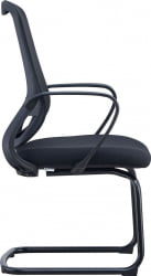 Кресло для посетителей Еверпроф ЕП-810 Греи Сетка Черый / Everprof EP-810 Grey