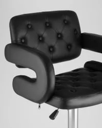 Барный стул Бентли ПУ-кожа Черный / PU-кожа