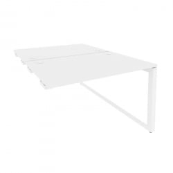 Стол-приставка двойной на О-образном м/к к опорым элем. ONIX O.MO-D.SPR-2.8 Белый Бриллиант