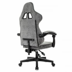Геймерское кресло BRABIX Shooter GM-12, 2 подушки, ткань, серое