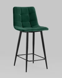 Стул полубарный Джанго велюр Зеленый